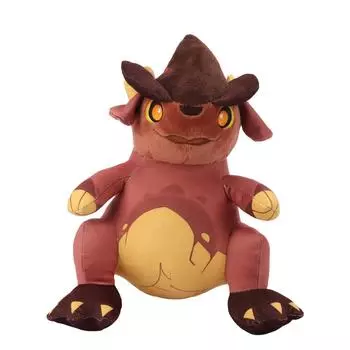 Милая мультяшная игрушка Natla Baby Tepetlisaurus, плюшевая игрушка для игрового персонажа Genshin Impact, изысканная плюшевая игрушка для детей в подарок коричневый