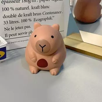 Милая мультяшная игрушка-щипок «Капибара Моти» Мягкая игрушка с медленным отскоком Игрушки для снятия стресса Подарки для расслабления рук коричневый