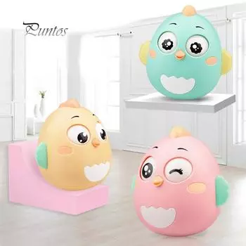 Милая мультяшная кукла-цыпленок, погремушка, ранняя развивающая игрушка, подарок для младенцев зелёный