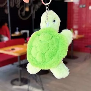 Милая мультяшная мини-черепаха плюшевая кукла игрушка брелок кулон рюкзак подвески украшение