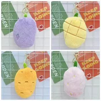Милая мультяшная плюшевая игрушка с фруктовым наполнением Капибара брелок кулон плюшевая кукла брелок рюкзак кулон аксессуары подарки для детей
