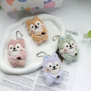 Милая мультяшная плюшевая кукла, игрушки, брелок, кулон, белка, пингвин, дизайн сумки, украшение, праздничный подарок для девочек, плюшевая мягкая игрушка as the picture