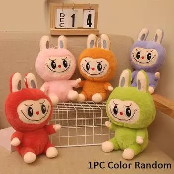 Милая мультяшная плюшевая кукла Лабубу, кулон в виде школьного ранца для школьников, кукла-машина, кукла для девочек и мальчиков, подарочные игрушки