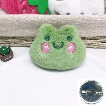 Милая мультяшная плюшевая кукла, странная брошь в виде медведя с клубникой, женские аксессуары