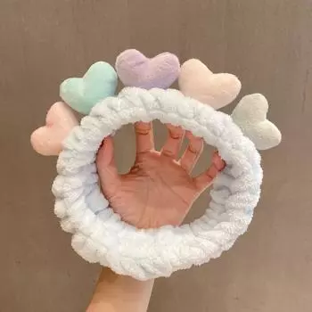 Милая мультяшная плюшевая повязка на голову, влагопоглощающая, милая повязка на голову