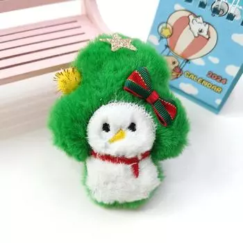 Милая мультяшная плюшевая рождественская брошь для женщин, девочек, одежда, значки, булавки, рюкзаки, украшения, аксессуары, подарки