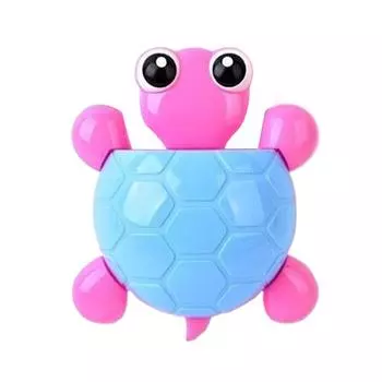 Милая мультяшная подставка для зубной пасты в форме черепахи, пластиковый держатель для зубных щеток на присосках, настенный держатель для зубной пасты и щеток для ванной