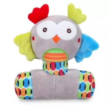 Милая мультяшная погремушка для животных, сжимающая, постукивающая, обучающая, вокализирующая игрушка