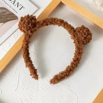 Милая мультяшная повязка на голову с кроличьими ушками для женщин и девочек, повязка для волос с ушками кролика и медведя, косплей, модный плюшевый обруч для волос, аксессуары для волос