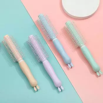 Милая мультяшная расческа для волос с ручкой кролика, расческа для укладки, завивка длинных волос, пушистая расческа для женщин, аксессуары для волос, массаж