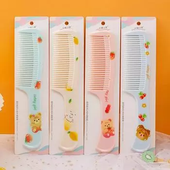 Милая мультяшная расческа с бантом и ушками кролика, портативная ручка, мини-маленькая расческа для женщин, девочек, детей, банные принадлежности для ухода за здоровьем
