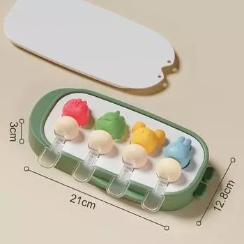 Милая мультяшная силиконовая форма для мороженого, многоразовые, легкосъемные, самодельные формы для льда, льдогенератор для виски жёлтый