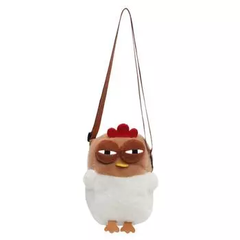 Милая мультяшная сумка через плечо для женщин плюшевая пушистая сумка-тоут с регулируемым ремешком для вечеринки в путешествии 01