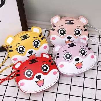 Милая мультяшная сумка из искусственной кожи для маленьких девочек, детские сумки через плечо, небольшой кошелек для монет, сумка через плечо розовый