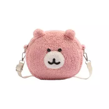 Милая мультяшная сумка осень и зима плюшевая сумка этого года популярная нишевая дизайнерская сумка через плечо простая сумка на плечо для женщин