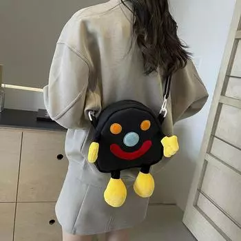 Милая мультяшная сумка женская 2024 новая нишевая летняя сумка-мессенджер популярная модная повседневная холщовая сумка через плечо