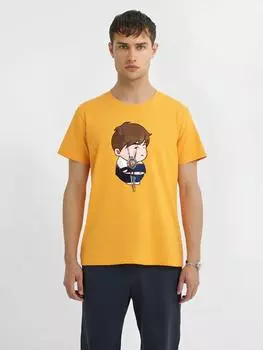 Милая мужская футболка большого размера с короткими рукавами из 100% хлопка, повседневная футболка S-6XL S