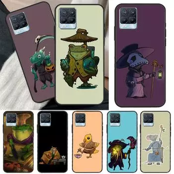 Милая мышь-лягушка-аксолотль Wizard для Realme 8 9 Pro Plus GT Neo 2 GT Master 9i 8i, чехол для телефона OnePlus 9 10 Pro 9R Nord2 Realme 9Pro Plus