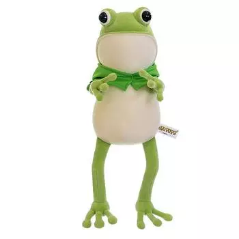 Милая новая кукла-подушка в виде лягушки, плащ, мягкая плюшевая игрушка-лягушка, кукла-подушка, подарок на день рождения для детей 45cm