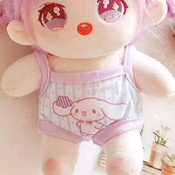 Милая очаровательная повседневная одежда легкая 20 см кукла-идол напечатанная одежда повседневная для наряда фиолетовый