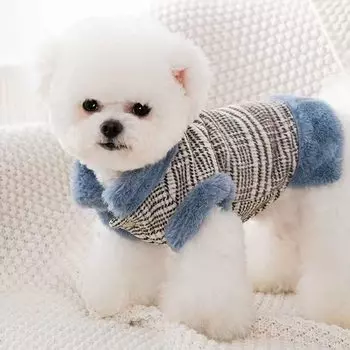Милая одежда для собак для холодной погоды, теплая одежда для собак, для маленьких и средних кошек, теплая, холодная, для прогулок, парка, куртка, осенняя/зимняя одежда,