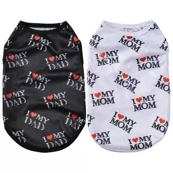 Милая одежда для собак, дышащий жилет для маленьких собак, кошек, праздничный костюм для щенка, рубашка, новогодние наряды для чихуахуа XS