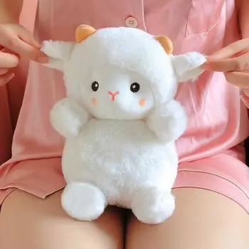 Милая овечка кукла альпака детская комфортная плюшевая игрушка девочка спит и держит тряпичную куклу подарок 23Cm