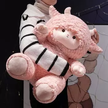 Милая овечка, кукла, маленькая овечка, плюшевая игрушка, подушка для сна, тряпичная кукла, детский подарок-компаньон [Medium] 50cm