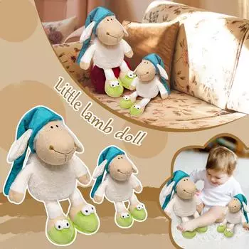 Милая овечка, сонная овечка, плюшевые игрушки, подарки для детей, тряпичные куклы, лучший компаньон S белый