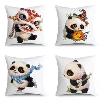 Милая панда стул диван наволочка украшение спальня наволочка домашний диван украшение наволочка 40x40cm