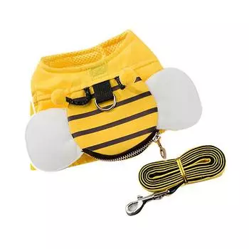 Милая пчела тяга стильный ходячая собака кошка мягкий желтый с прочной ручкой браслет приключения на открытом воздухе тяговый трос s
