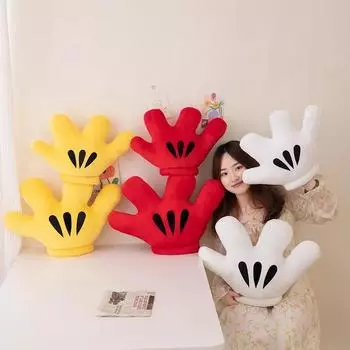 Милая перчатка ладонь плюшевая подушка милые руки плюшевая подушка мягкие игрушки украшение дома рождественские подарки на день рождения 44cm