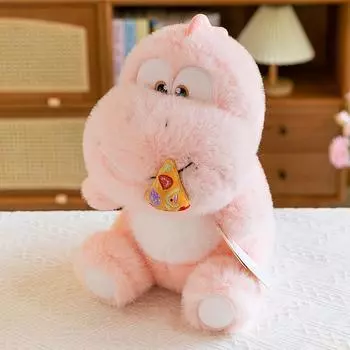 Милая пицца динозавр плюшевая игрушка кукла детский подарок на день рождения креативная кукла динозавр 35cm0.44kg розовый