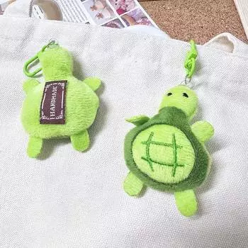 Милая плюшевая черепаха, плюшевая кукла, игрушка, брелок, кулон, мультяшная маленькая черепаха, брелок, рюкзак, подвески, сумка для автомобиля, декор, детский подарок на день рождения