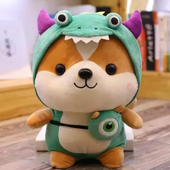 Милая плюшевая игрушка белка Спи с тобой и держи подушку Кукла Девочка держит куклу динозавра 25cm