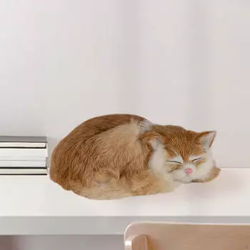 Милая плюшевая игрушка для кошек, подарок на день рождения, мягкие друзья, декоративная мягкая игрушка, реалистичная для дивана жёлтый