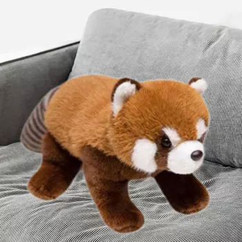 Милая плюшевая игрушка енот девочка животное мягкая очаровательная реалистичная мягкая игрушка для постельного белья