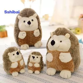 Милая плюшевая игрушка-ежик из мультфильма-мягкая кукла-детский рождественский подарок, большая подушка 38cm