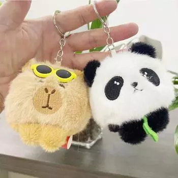 Милая плюшевая игрушка Капибала голова дельфина кулон кулон сумка брелок кукла подарок 10cm серый