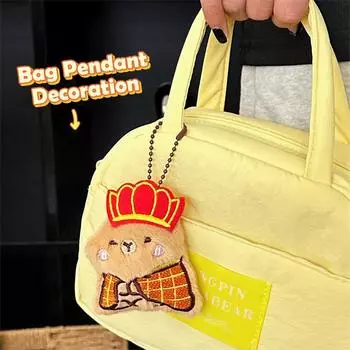 Милая плюшевая игрушка-капибара, брелок для ключей, мультяшная кукла, брелок для ключей, креативный кавайный рюкзак, украшения, аксессуары, подарки