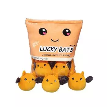 Милая плюшевая игрушка кукла Милая плюшевая игрушка Милая имитация плюшевой куклы Детский подарок One Size оранжевый