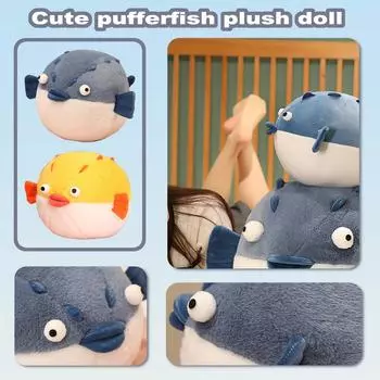 Милая плюшевая игрушка кукла Милая плюшевая игрушка Милая имитация плюшевой куклы Детский подарок One Size синий