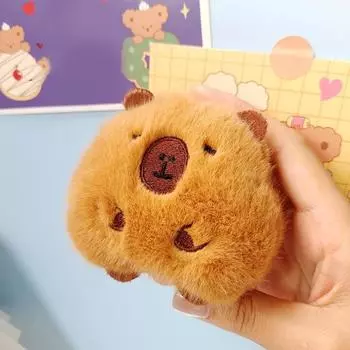 Милая плюшевая игрушка-кукла в виде капибары, брелок для ключей, пушистая мягкая игрушка, кулон для рюкзака, сумки, брелока 1pc