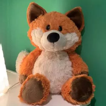 Милая плюшевая игрушка лиса мультяшная милая симуляция мягкая игрушка животное детская спящая кукла девочка спящая подушка подарок на день рождения 25cm оранжевый