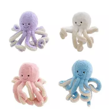 Милая плюшевая игрушка-осьминог, киты-осьминоги, куклы и мягкие игрушки, детские подарки фиолетовый