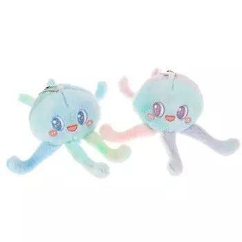 Милая плюшевая игрушка осьминог мультяшная медуза кулон мягкая кукла брелок рюкзак сумка для автомобиля брелок декор для детей подарок