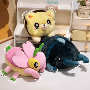 Милая плюшевая игрушка пчела жук богомол мультяшное насекомое плюшевая кукла для мальчиков и девочек креативный подарок на день рождения украшение комнаты