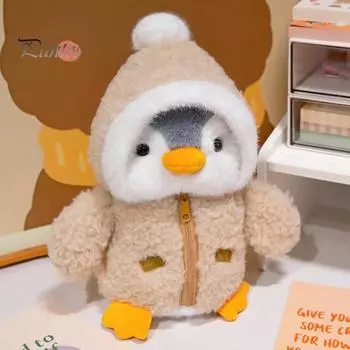 Милая плюшевая игрушка пингвин для детей, мягкая подушка с одеждой, шапки, декоративная детская кукла для сна, подарок на день рождения для детей синий