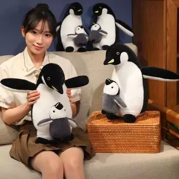 Милая плюшевая игрушка пингвин кукла для детей мягкая подушка для младенцев успокаивающая S