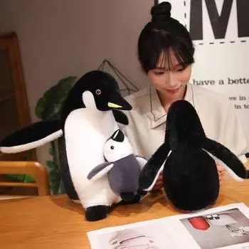 Милая плюшевая игрушка пингвин кукла для детей мягкая подушка для сна кукла пингвин украшение для вечеринки подарки на день рождения S